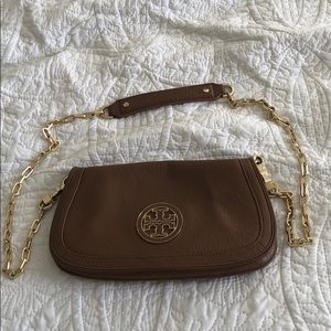 Tory Burch brown crossbody/clutch
